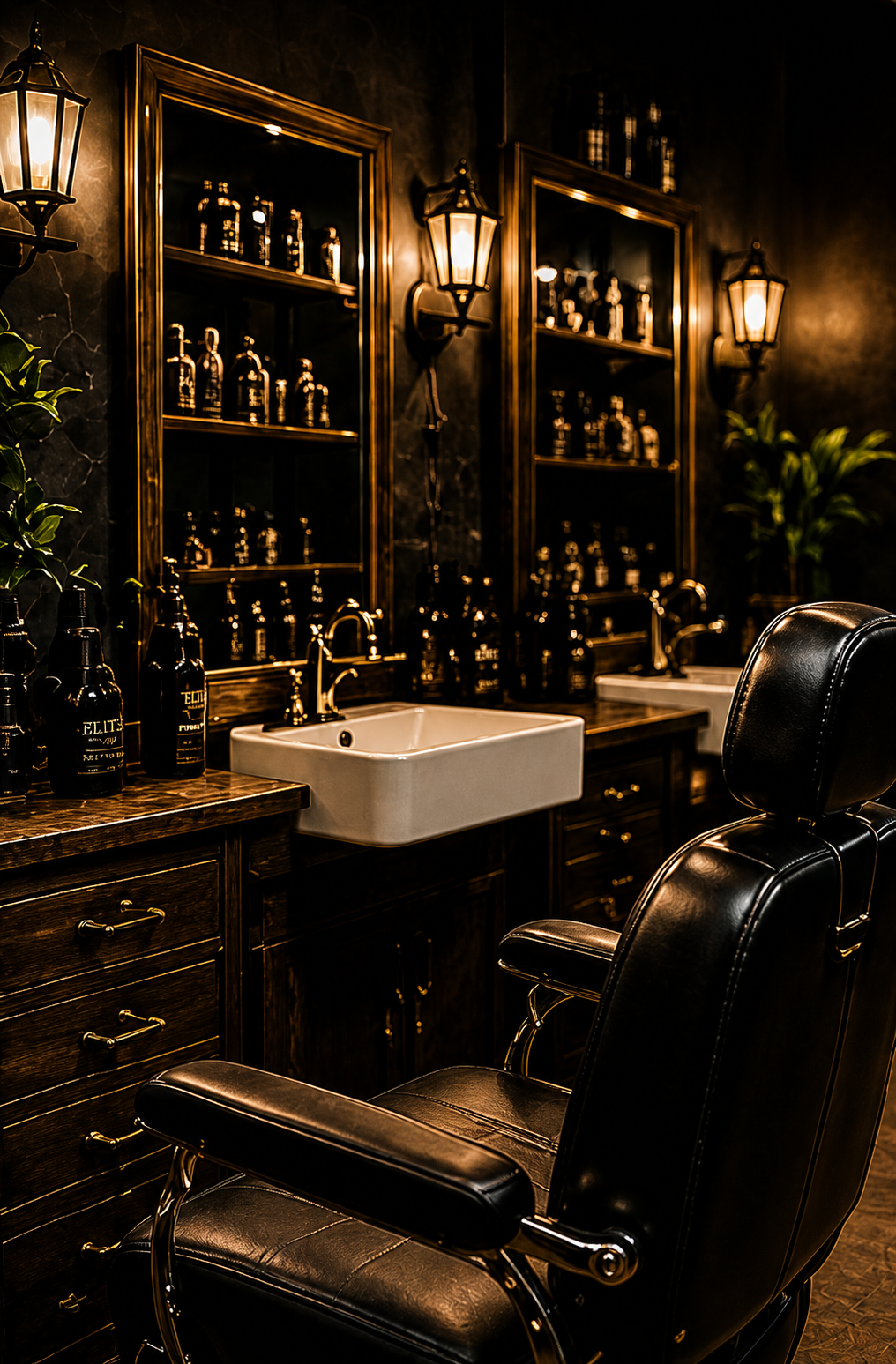 Barber station